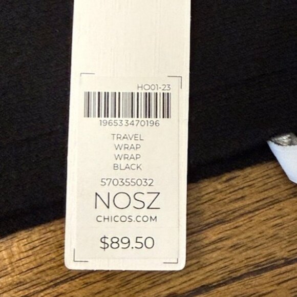 CHICO'S Embellished Cashmere Blend Travel Wrap - Picture 4 of 6